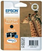 Tusz EPSON T0711H - C13T07114H10 - TwinPack doBX300, 610, D120, 78, 92, DX4000, 5000, 6000, 7000, 7400, 8400, 9400, B40W, BX600, S21, SX100, 110, 200, 205, 210, 400, 510, 600, 218 - czarny