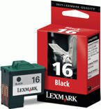 Tusz LEXMARK 10N0016E - 16 do Z601, 602, 603, 605, 13, 23, 25, 33, 35, i3, X75, 1150, 1140, 1130, 1110, Z513, 515, 612, 613, 614, 615, X1155, 1170, 1180, 1185, 2230, 2240, 2250 - czarny