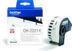 Etykieta BROTHER DK-22214 12mm*30,48m do QL 500, 550, 560, 570, 580, 650, 700, 710, 720, 1050, 1060 - biała