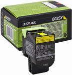 Toner LEXMARK 80C2SY0 - 802SY do CX310, CX410, CX510 - yellow