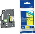 Taśma BROTHER TZe-641, TZe641, TZ-641, TZ641 - 18mm do P-Touch 18R, 300, 520, 580, 1300, 1500, 1800, 1900, 2030, 2400, 2500, 2600, 3600, 4000, 7500, 9200, 9400, 9600, 9800, D400, 450, 600, E300, 500, H300, 500, P700