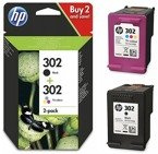 Tusz HP 302 zestaw czarny+kolor - HP X4D37AE ORYGINALNY komplet do DeskJet 1110, 2130, 3630, 3639, Envy 4520, OfficeJet 3830, 3832, 4650