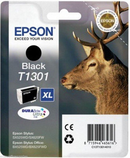 Tusz EPSON T1301 - C13T13014010 do Stylus B42, BX525, 535, 625, 630, 635, 925, 935, SX525, 620, 635, WF525, 620, 3020, 3520, 35330, 3540, 7515, 7525, PRO7015 - czarny