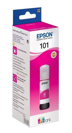 Oryginał Epson C13T03V34A, magenta 101, tusz do EcoTank L4150, L4160, L6160, L6170, L6190, L14150 - purpurowy