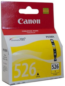 Tusz CANON CLI-526Y, 4543B001 do MG5140, 5150, 5250, 5340, 5350, 6150, 6250, 8150, 8240, 8250, MX715, 884, 885, 895, iP4850, 4950, iX6550 - yellow