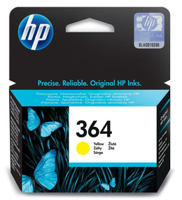 Tusz HP CB320EE nr 364 do DJ 3070, Photosmart 5510, 5515, 7510, B8550, C5380, C6380, D5460 - yellow