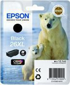 Tusz EPSON T2621 - C13T26214010 = C13T26214012 - 26XL do XP510, 600, 605, 610, 615, 700, 710, 800, 810 - czarny