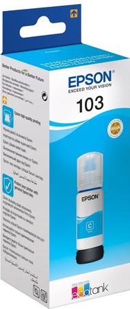 Oryginał Epson C13T03V24A, Cyan 101, tusz do EcoTank L4150, L4160, L6160, L6170, L6190, L14150 - błękitny