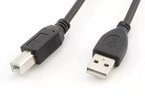 Przewód USB 2.0 A-B M-M Męsko-Męski - 1,8m czarny - kabel do drukarek i skanerów