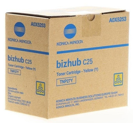 Toner KONICA-MINOLTA TNP27Y, TNP-27Y, A0X5253 do Bizhub C25 - yellow