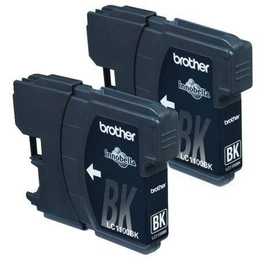 Tusze BROTHER LC1100 BK do  DCP185, 383, 385, 387, 395, 585, 6690, J715, MFC490, 790, 795, 990, 5490, 5890, 6490, 6890, J615  - czarny- dwupak