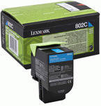 Toner LEXMARK 80C20C0 - 802C do CX310, CX410, CX510 - cyan