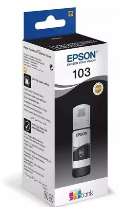Oryginał Epson Black 103, C13T00S14A, tusz do Epson EcoTank L3156, L3160, L5190, L1110, L3110, L3111, L3150, L3151