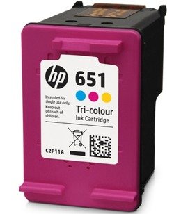 Tusz HP 651 kolorowy - HP C2P11AE ORYGINALNY do DeskJet Ink Advantage 5575, 5645, OfficeJet 202, 252